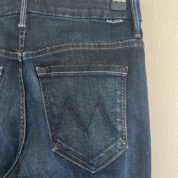 MOTHER Hight Waist Looker Ankle Fray in Night Owl - Skinny - Size 25 - Picture 15 of 17